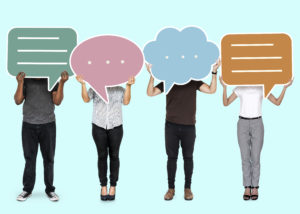 <a href="https://www.freepik.com/free-photo/diverse-people-showing-speech-bubble-symbols_3687023.htm#query=character%20dialogues&position=0&from_view=search&track=ais">Image by rawpixel.com</a> on Freepik
